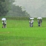 雨の後のクラブメンテナンス